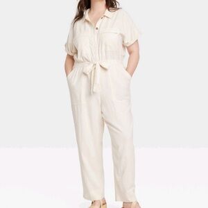 Wore Once! Universal Thread linen Boiler Suit Jumpsuit Size 6